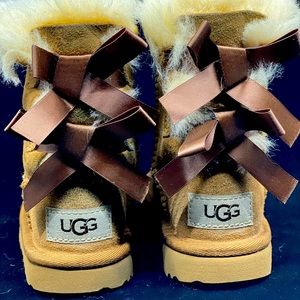Ugg boots; toddler size 8, tan color, gently used